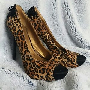 Leopard print 6inch heels